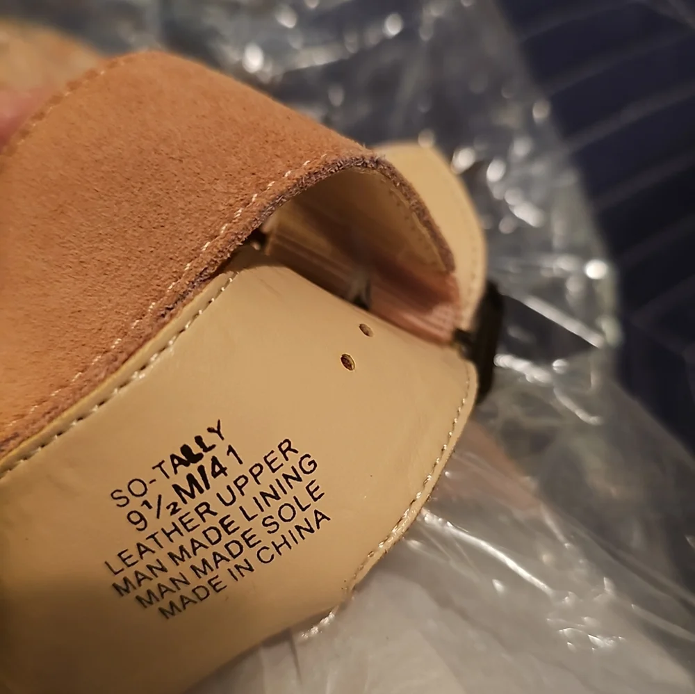 Pink Suede open toe ankle boots - Picture 6 of 7